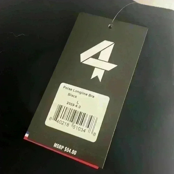 New FourLaps Poise Longline Bra. Size Large - Picture 2 of 4